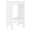 barstole 2 stk. 40x36x75 cm massivt fyrretræ hvid