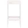 barstole 2 stk. 40x36x75 cm massivt fyrretræ hvid
