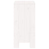 barstole 2 stk. 40x36x75 cm massivt fyrretræ hvid