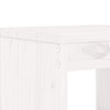 barstole 2 stk. 40x36x75 cm massivt fyrretræ hvid