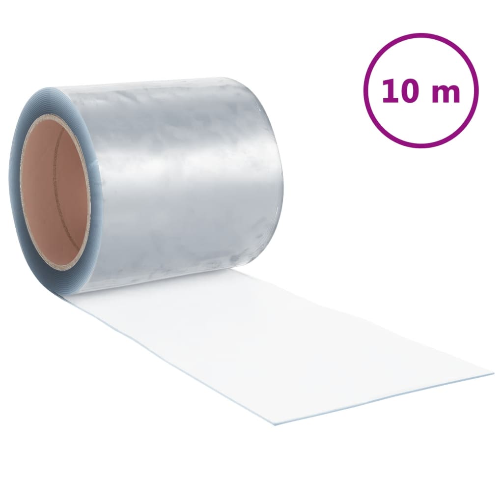 bændelgardin 200 mm x 1,6 mm 10 m PVC transparent