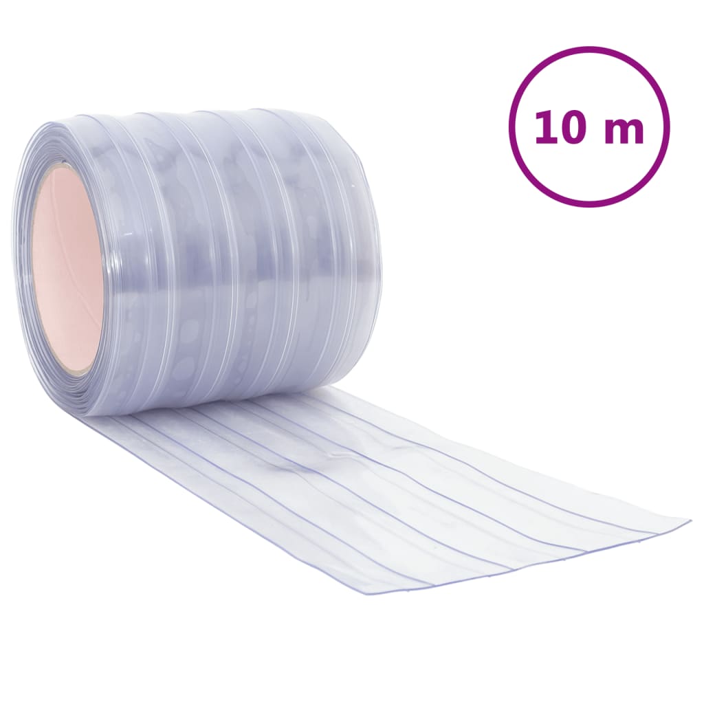 bændelgardin 200 mm x 1,6 mm 10 m PVC transparent
