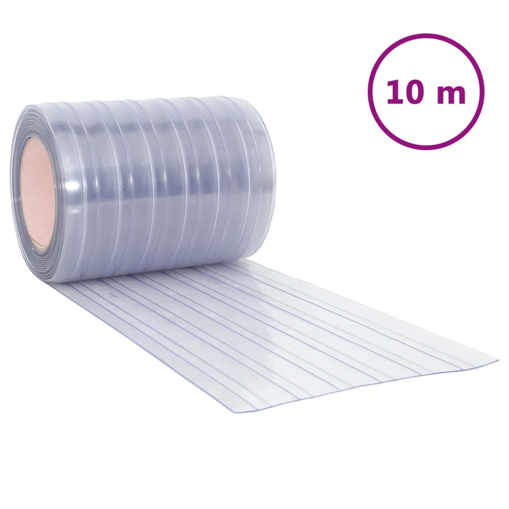 bændelgardin 300 mm x 2,6 mm 10 m PVC transparent