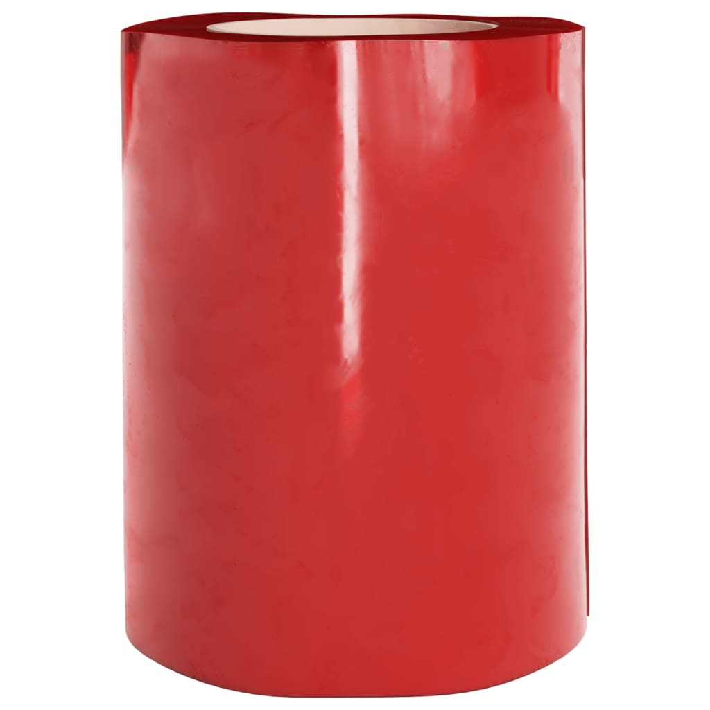 bændelgardin 300 mm x 2,6 mm 25 m PVC rød