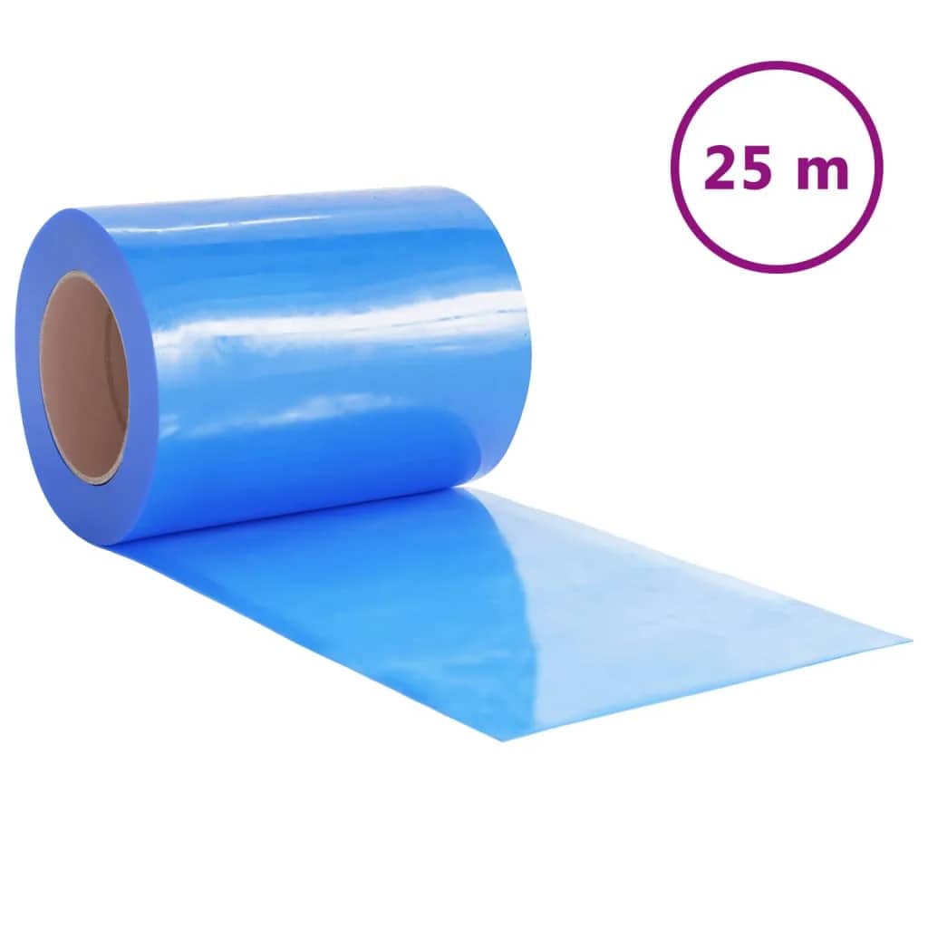 bændelgardin 300 mm x 2,6 mm 25 m PVC blå