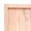 bordplade 220x50x(2-4)cm naturlig kant ubehandlet massivt træ