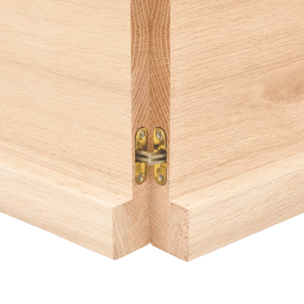 bordplade 220x50x(2-4)cm naturlig kant ubehandlet massivt træ