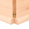 bordplade 220x50x(2-4)cm naturlig kant ubehandlet massivt træ