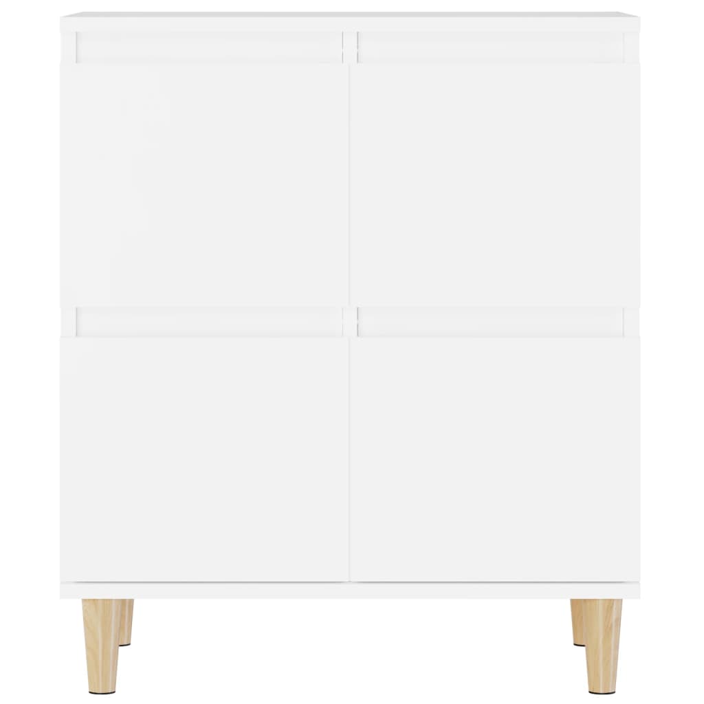 skænke 2 stk. 60x35x70 cm konstrueret træ hvid