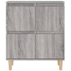 skænke 2 stk. 60x35x70 cm konstrueret træ grå sonoma-eg