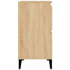 skænke 2 stk. 60x35x70 cm konstrueret træ sonoma-eg