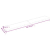 bordplade til badeværelse 220x30x(2-6)cm massivt træ ubehandlet