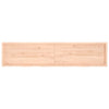 bordplade til badeværelse 220x50x(2-4)cm massivt træ ubehandlet