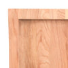 bordplade til badeværelse 100x60x(2-4) cm massivt træ lysebrun
