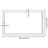 bordplade til badeværelse 100x60x(2-4) cm massivt træ lysebrun