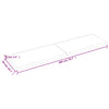 bordplade til badeværelse 200x50x(2-6) cm massivt træ mørkebrun