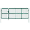 gitterlåge til havehegn 350x175 cm galvaniseret stål grøn