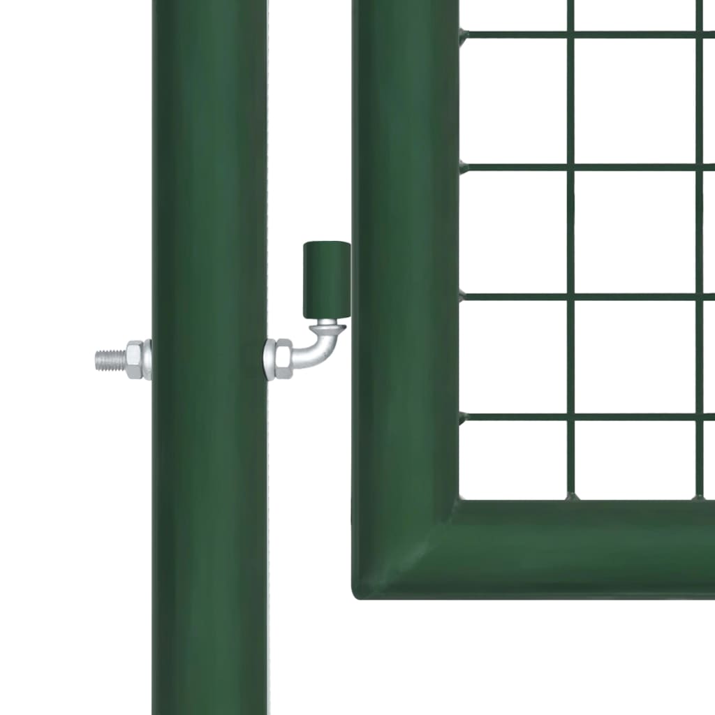 gitterlåge til havehegn 350x175 cm galvaniseret stål grøn