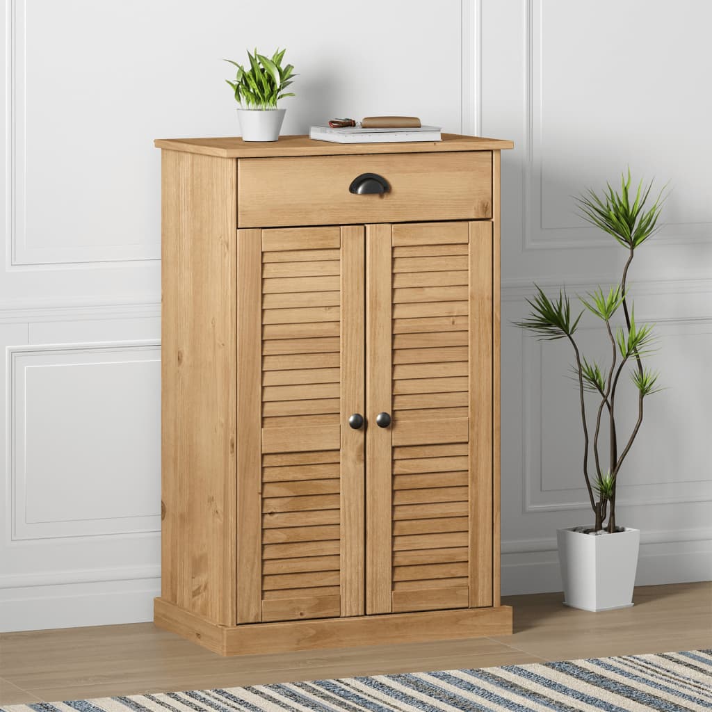 skoskab VIGO 60x35x96 cm massivt fyrretræ