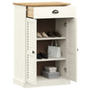 skoskab VIGO 60x35x96 cm massivt fyrretræ hvid