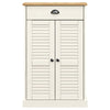 skoskab VIGO 60x35x96 cm massivt fyrretræ hvid