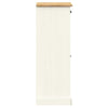 skoskab VIGO 60x35x96 cm massivt fyrretræ hvid