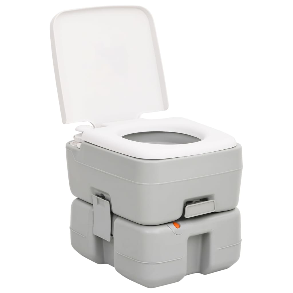 transportabelt campingtoilet og håndvask