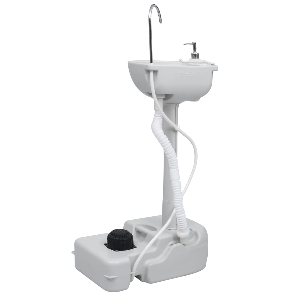 transportabelt campingtoilet og håndvask