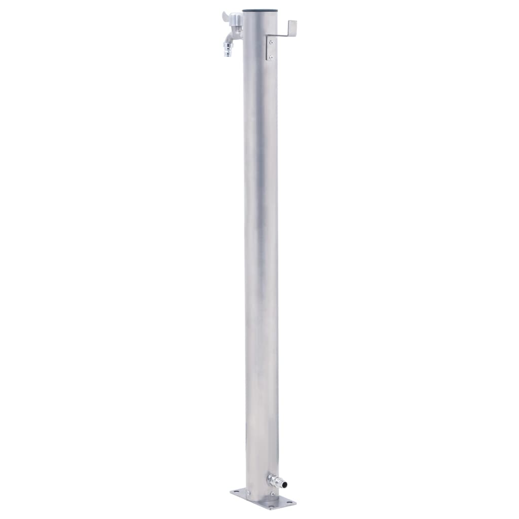 vandsøjle 60 cm rund rustfrit stål