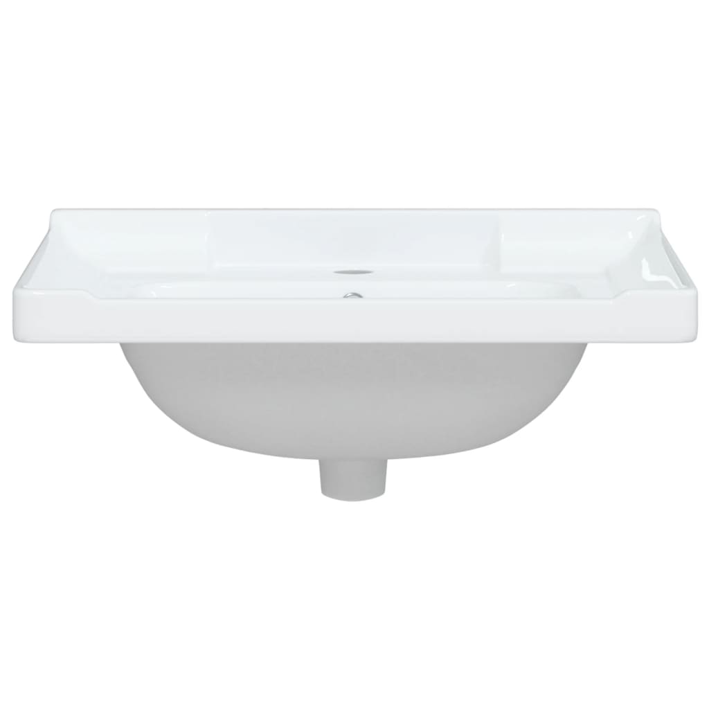 badeværelsesvask 61x48x23 cm rektangulær keramisk hvid