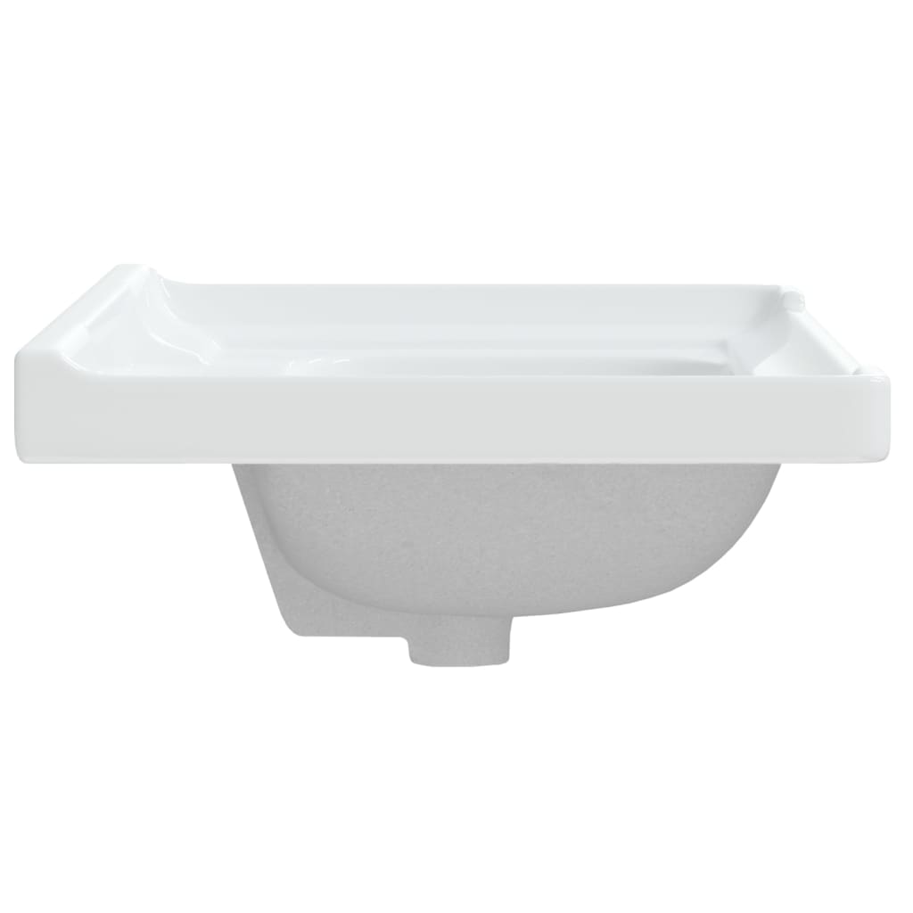 badeværelsesvask 61x48x23 cm rektangulær keramisk hvid