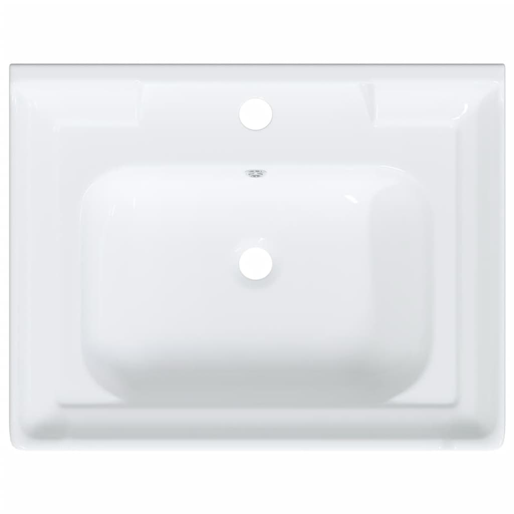 badeværelsesvask 61x48x23 cm rektangulær keramisk hvid