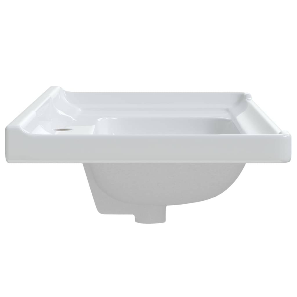 badeværelsesvask 91,5x48x23 cm rektangulær keramisk hvid