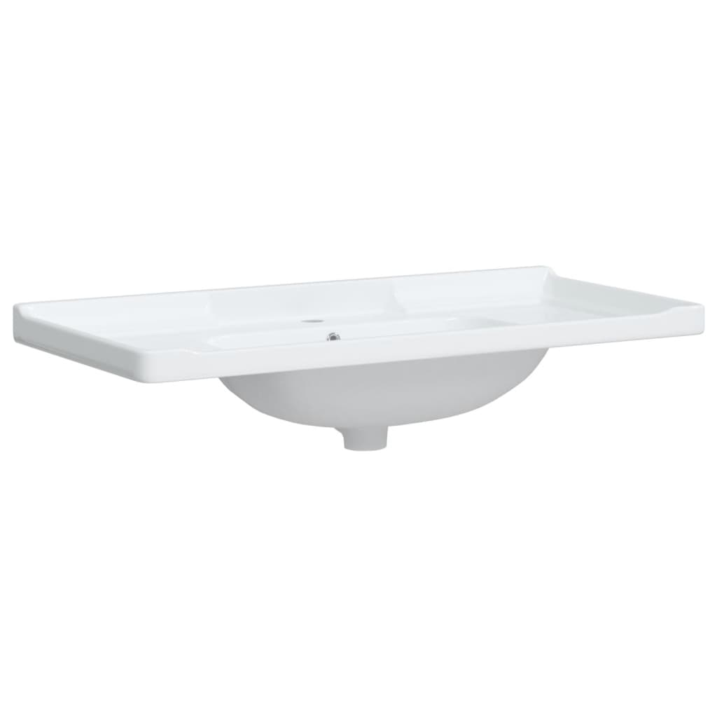 badeværelsesvask 71x48x19,5 cm rektangulær keramisk hvid