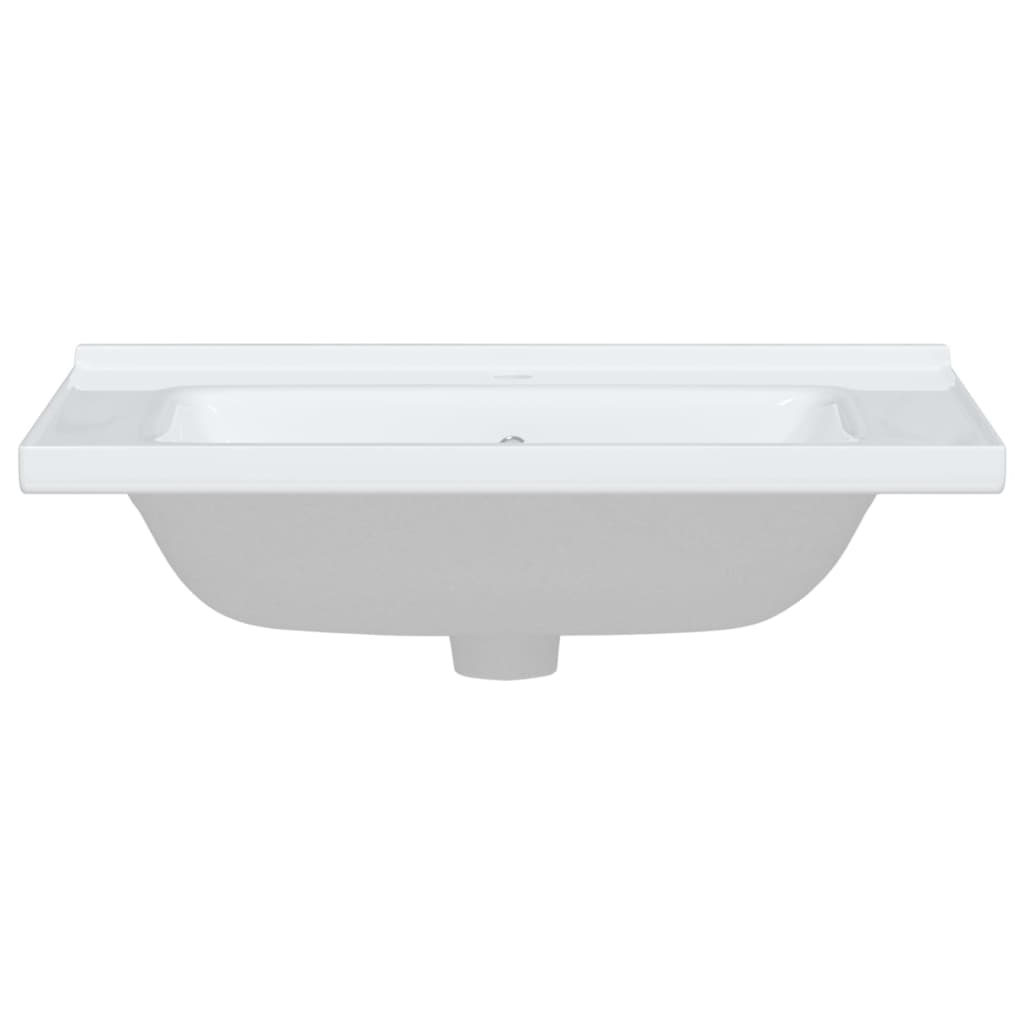 badeværelsesvask 71x48x19,5 cm rektangulær keramisk hvid