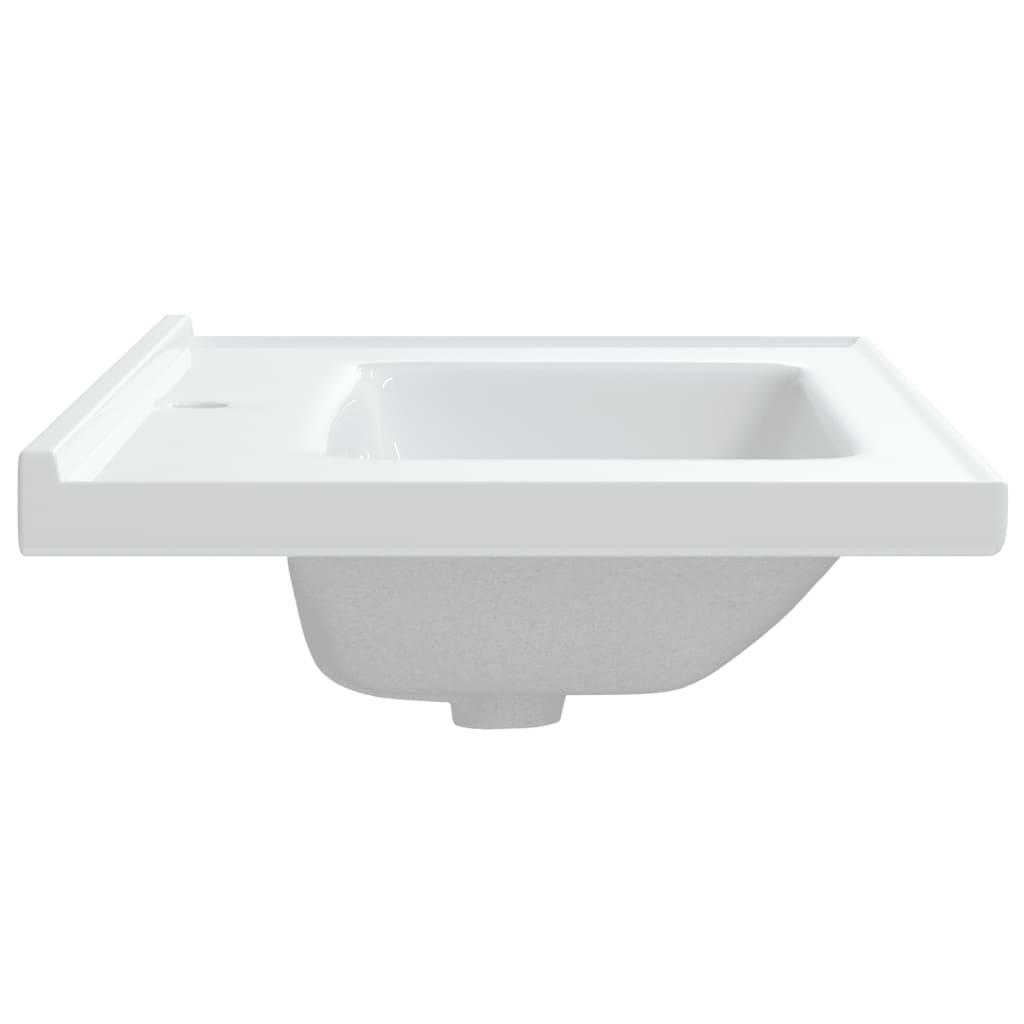 badeværelsesvask 91,5x48x19,5 cm rektangulær keramisk hvid
