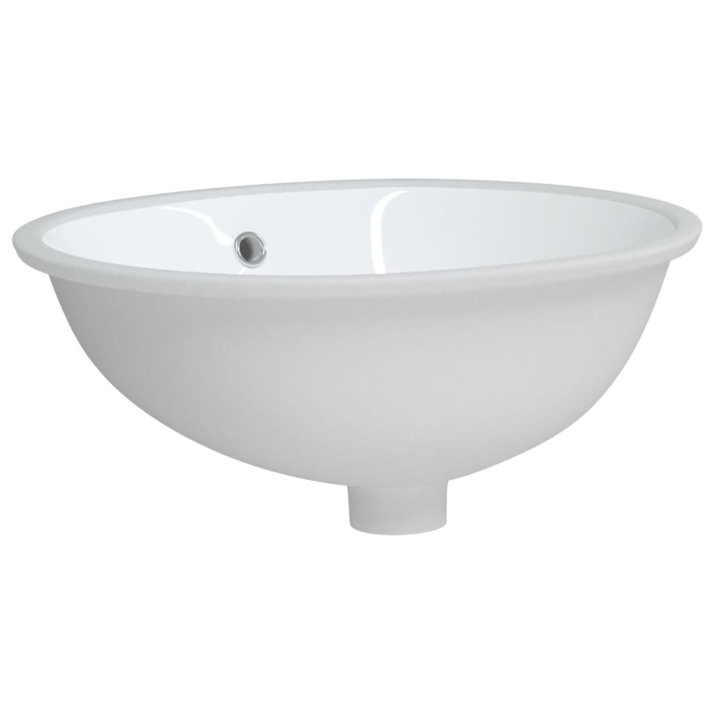 badeværelsesvask 47x39x21 cm oval keramisk hvid