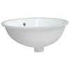 badeværelsesvask 47x39x21 cm oval keramisk hvid