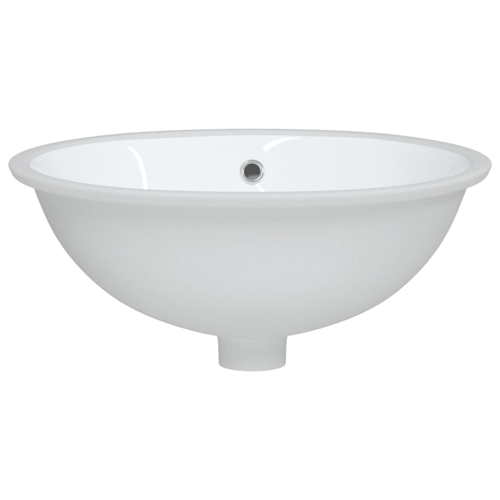 badeværelsesvask 47x39x21 cm oval keramisk hvid