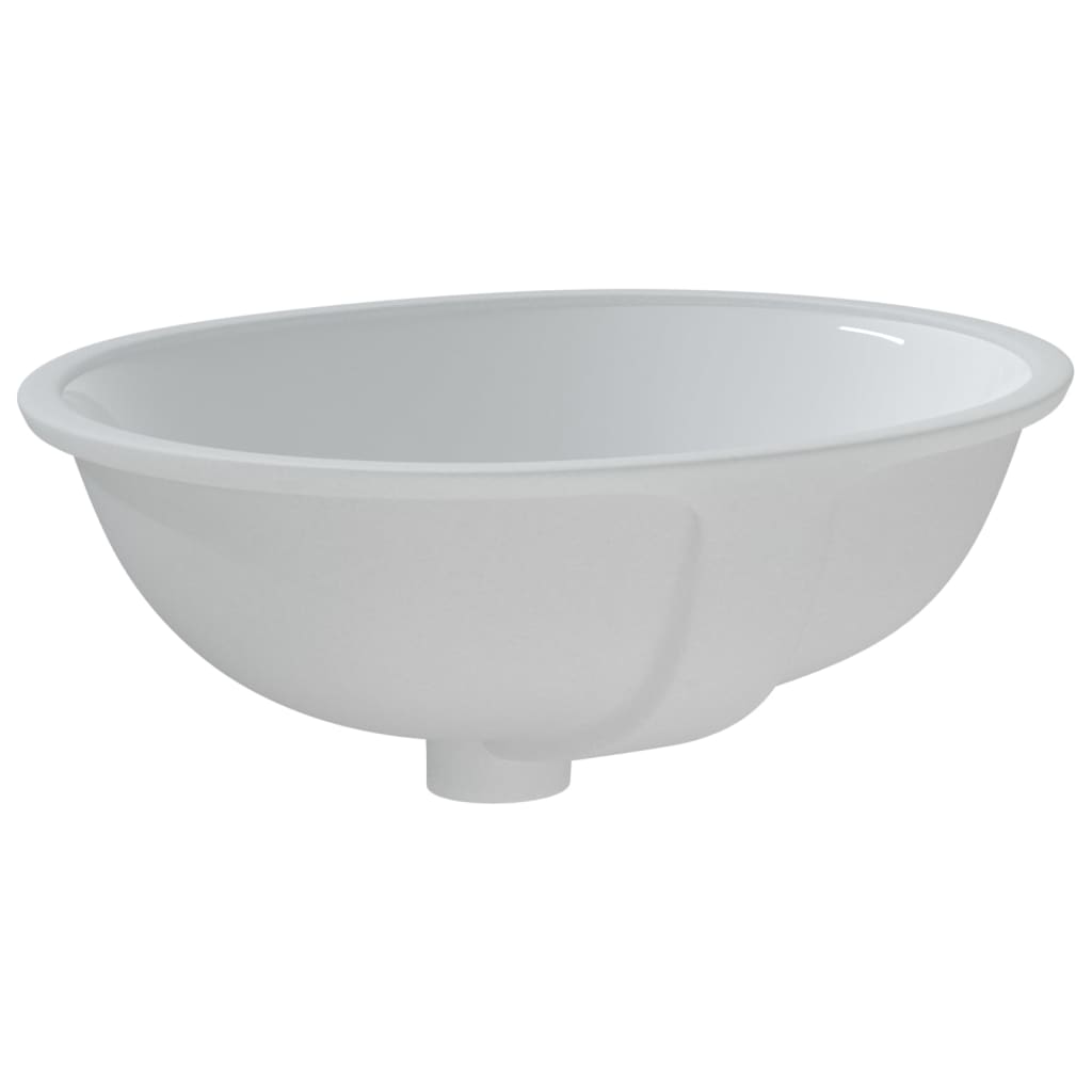 badeværelsesvask 47x39x21 cm oval keramisk hvid