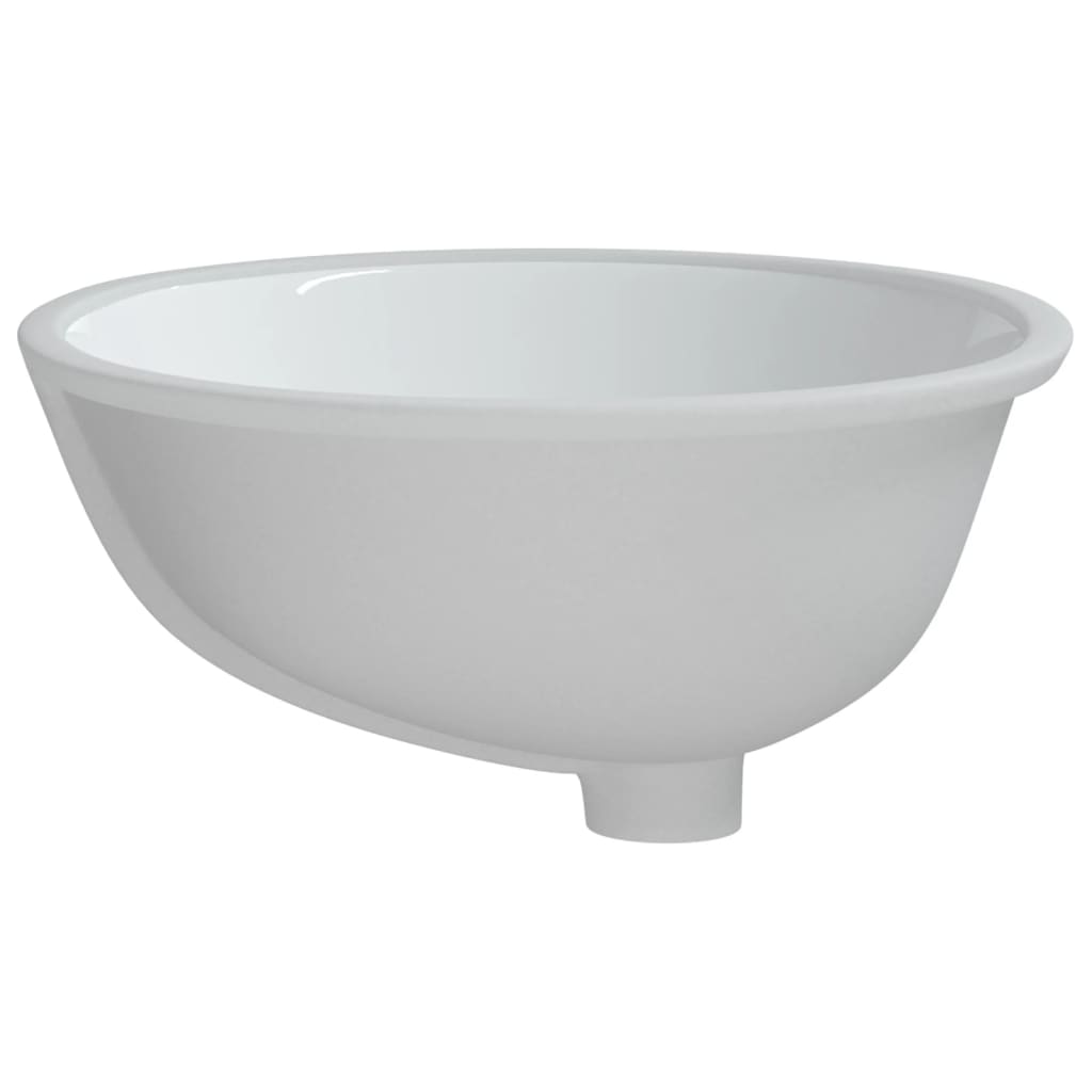 badeværelsesvask 47x39x21 cm oval keramisk hvid