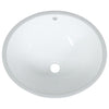badeværelsesvask 47x39x21 cm oval keramisk hvid