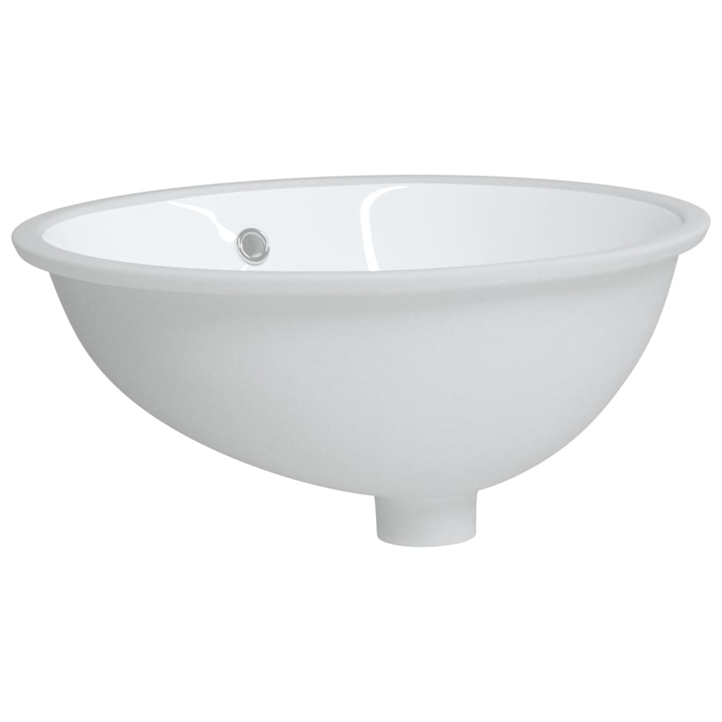 badeværelsesvask 49x40,5x21 cm oval keramisk hvid