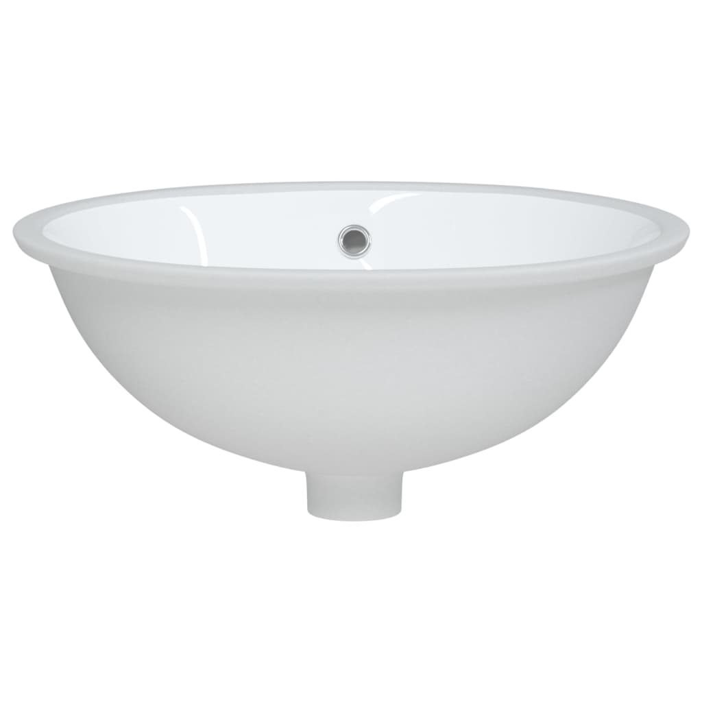 badeværelsesvask 49x40,5x21 cm oval keramisk hvid