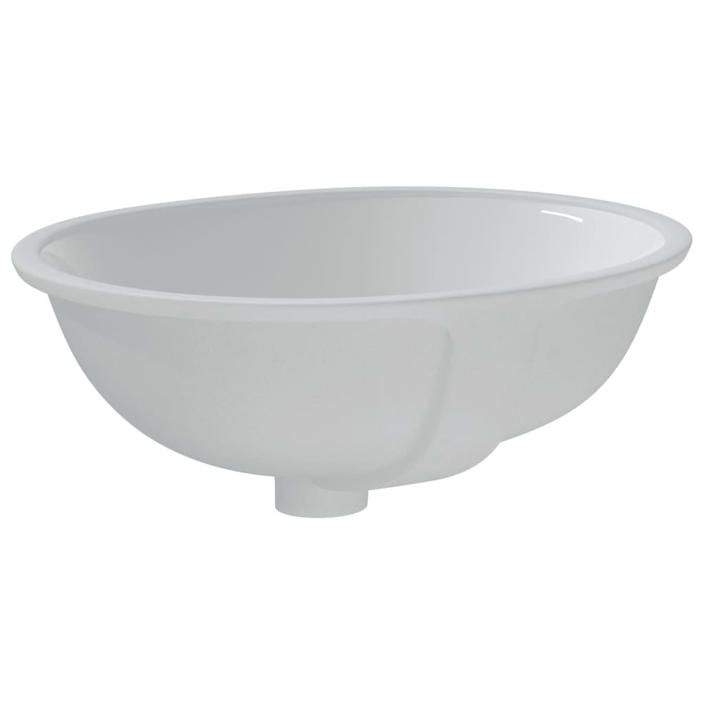 badeværelsesvask 49x40,5x21 cm oval keramisk hvid