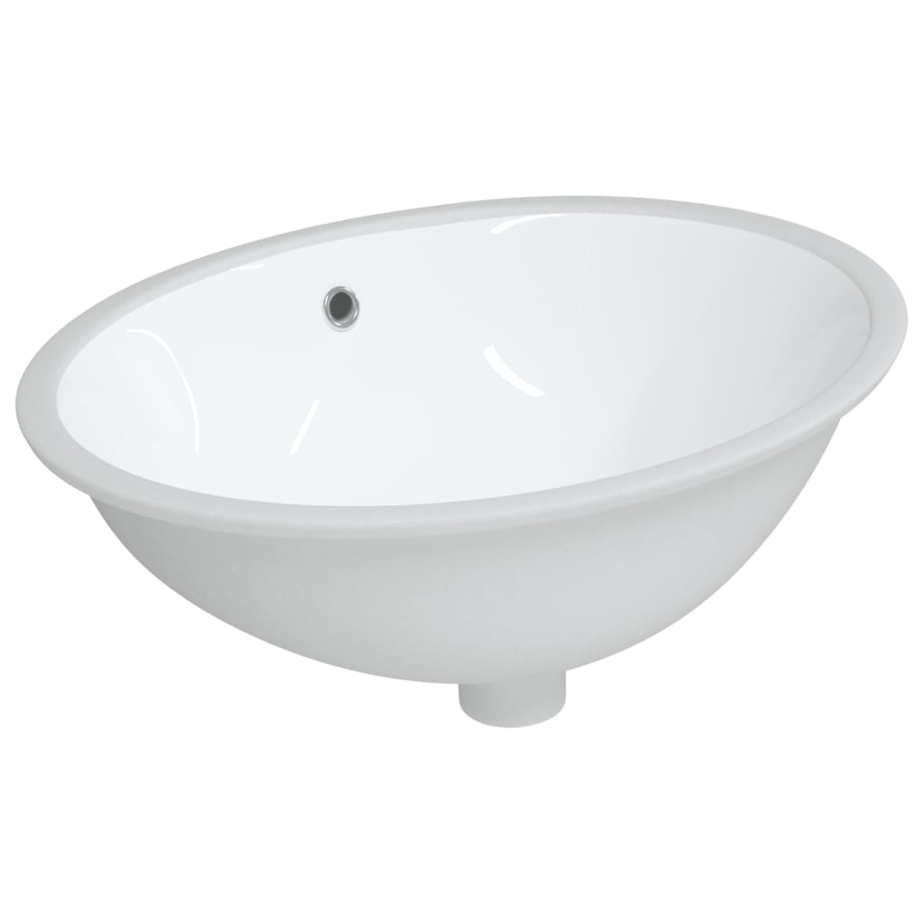 badeværelsesvask 56x41x20 cm oval keramisk hvid