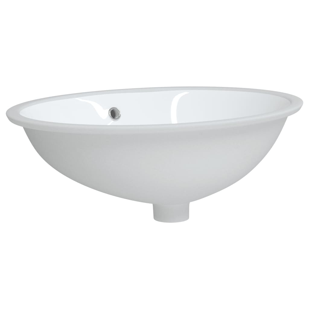 badeværelsesvask 56x41x20 cm oval keramisk hvid