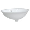 badeværelsesvask 56x41x20 cm oval keramisk hvid