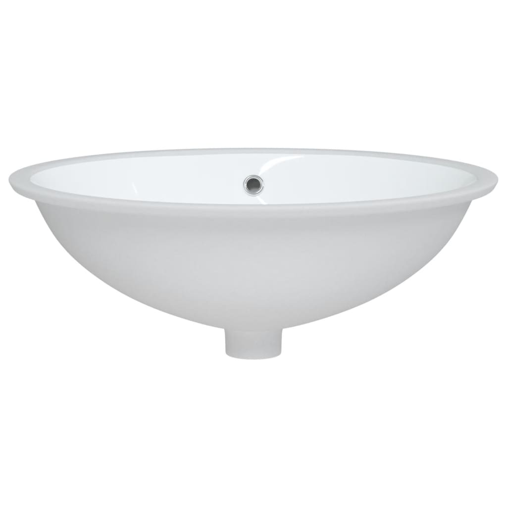 badeværelsesvask 56x41x20 cm oval keramisk hvid