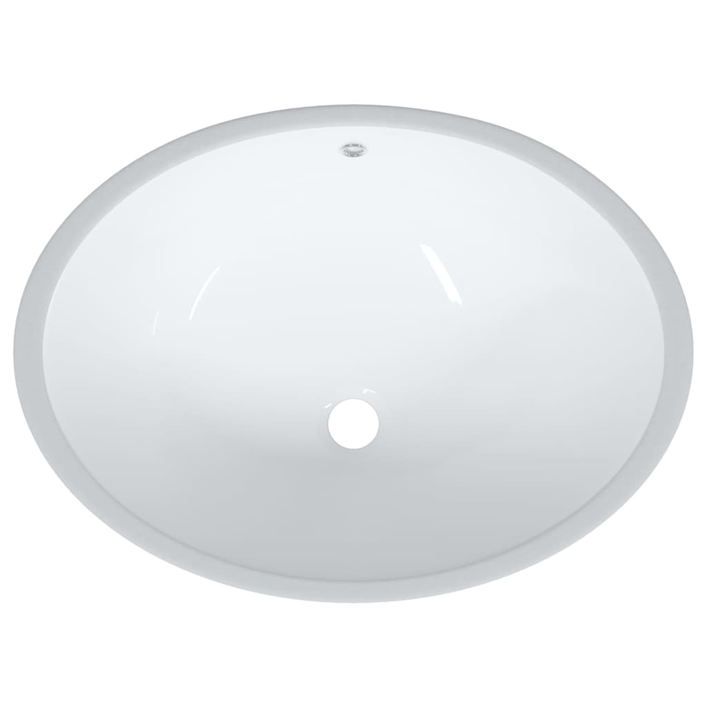 badeværelsesvask 56x41x20 cm oval keramisk hvid